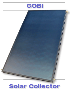 GOBI 408 Solar Water Collector, Set of two 4 x 8 collectors